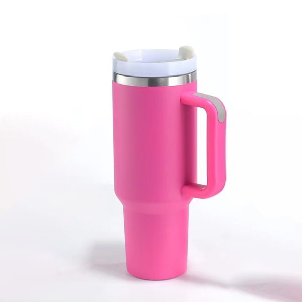 Metal Large Mug With Straw (1200ml) - Image 3