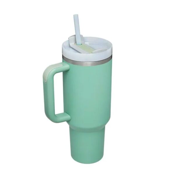 Metal Large Mug With Straw (1200ml) - Image 4