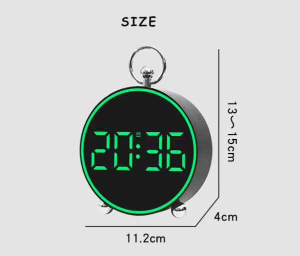 Voice Control Digital Alarm Clock with Mood Light - Image 3