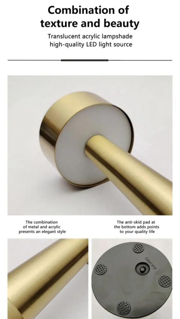 Premium Metal Rechargeable Lamp - Image 3
