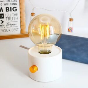 Retro Edison Bulb Cordless Table Lamp - Rechargeable & Dimmable Night Light