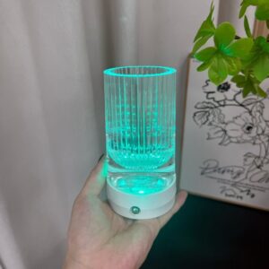 AuraGlow Fluted LED Vase Lamp