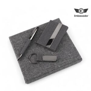 Embassador Executive 3-in-1 |Pen, Keychain & Card Holder| Gift Set