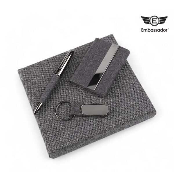 Embassador Executive 3-in-1 |Pen, Keychain & Card Holder| Gift Set