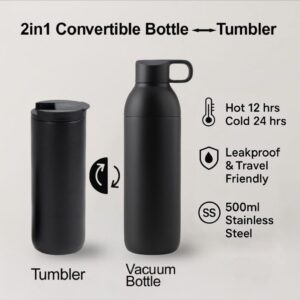 2 in 1 Convertible Bottle & Tumbler