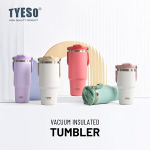 TYESO ROAM Tumbler 2.0 with Flip Straw & Sip Lid (900 ml)