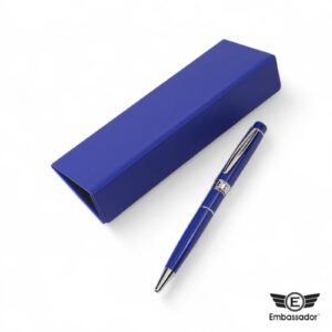Model No. E-006 (Embassador® Classic Executive Ball Pen with Gift Box – Royal Blue)