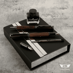 Wooden Embassador Ball Pen & Fountain Set